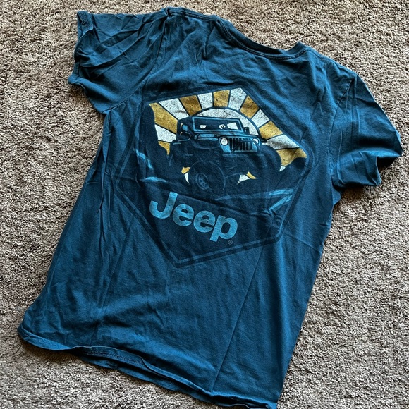 Jeep Tops - Jeep Wrangler Logo Back T Shirt